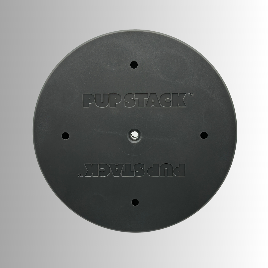 Purchase a Pup Stack Weight to easily stack more weight onto your Pup Stack. Additional weight is useful if your dog requires a heavier base for proper anchoring when using the Pup Stack.
